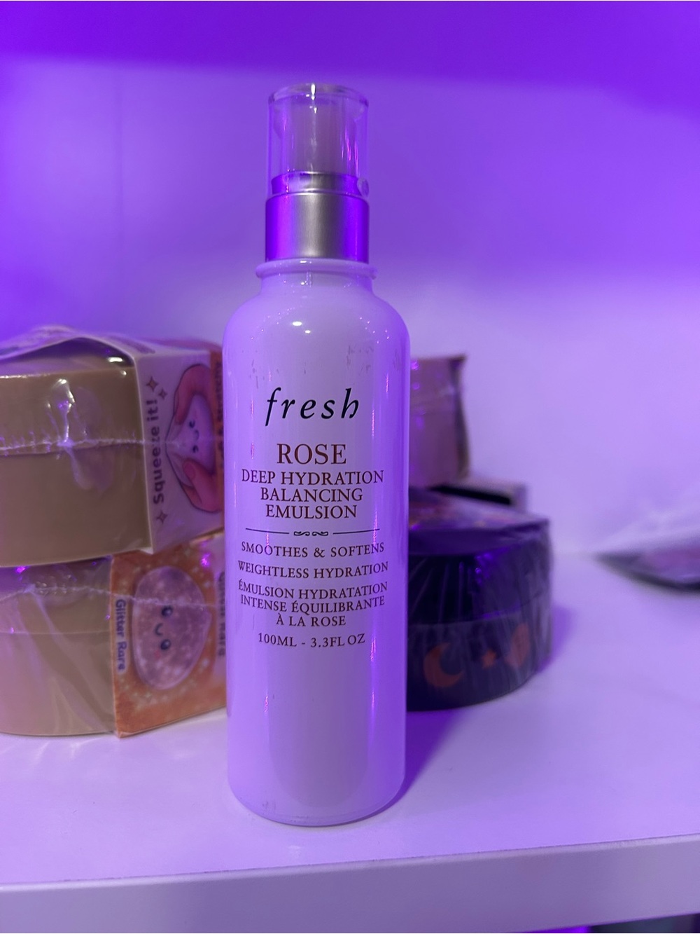 fresh Rose Deep Hydration Balancing Emulsion — White Bottle